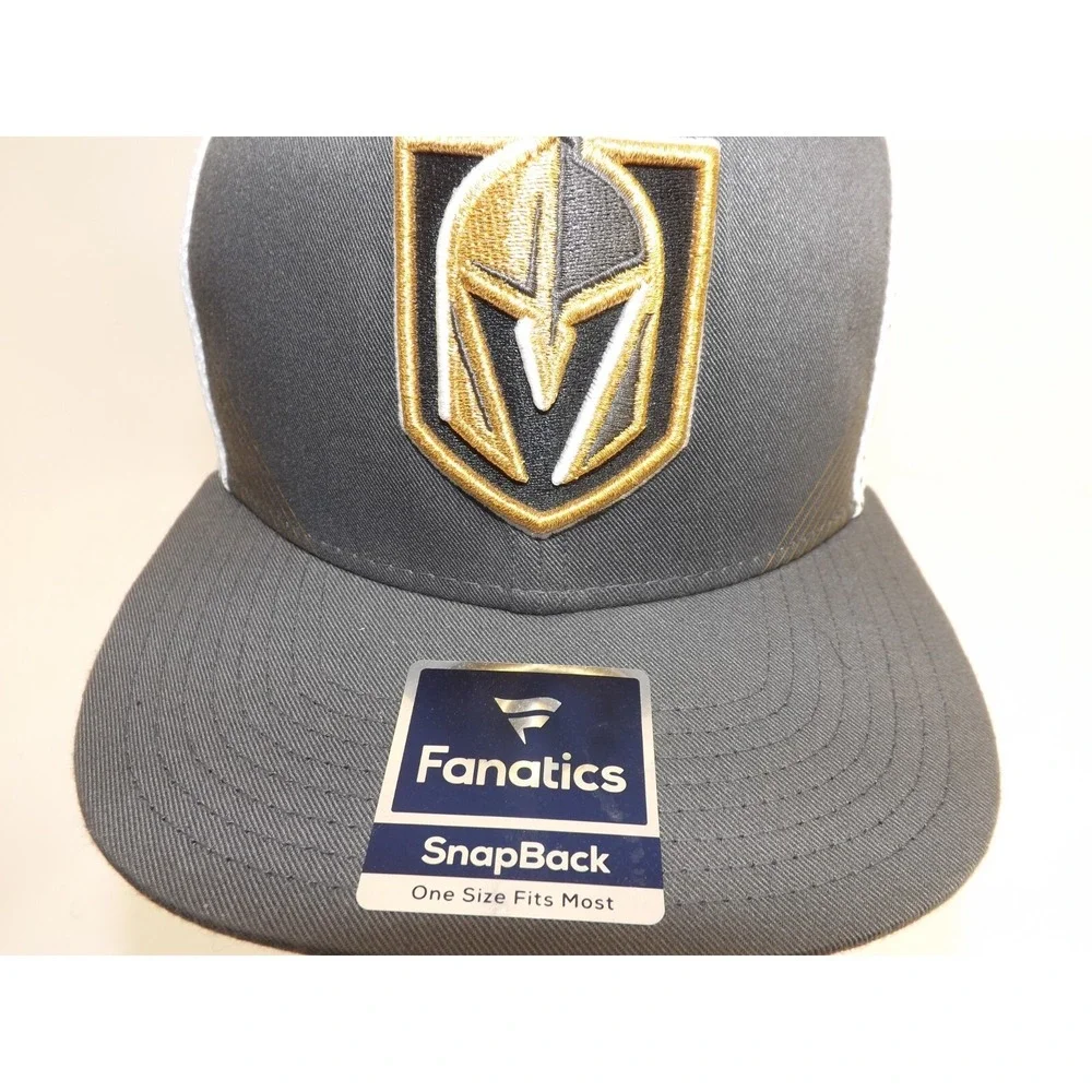 Vegas 🏒 Golden Knights Fanatics Authentic Pro A-Frame Rink Adjustable mesh Hat